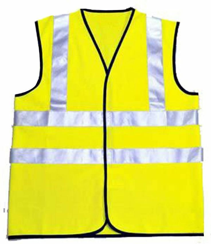 Mens Safety Yellow Hi Viz Vest Work Waistcoat Top Visibility Jacket