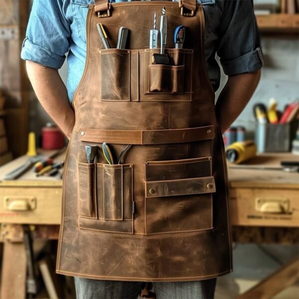 Versatile Leather Aprons for Kitchen, Workshop, and Beyond